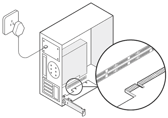 connect LAN card